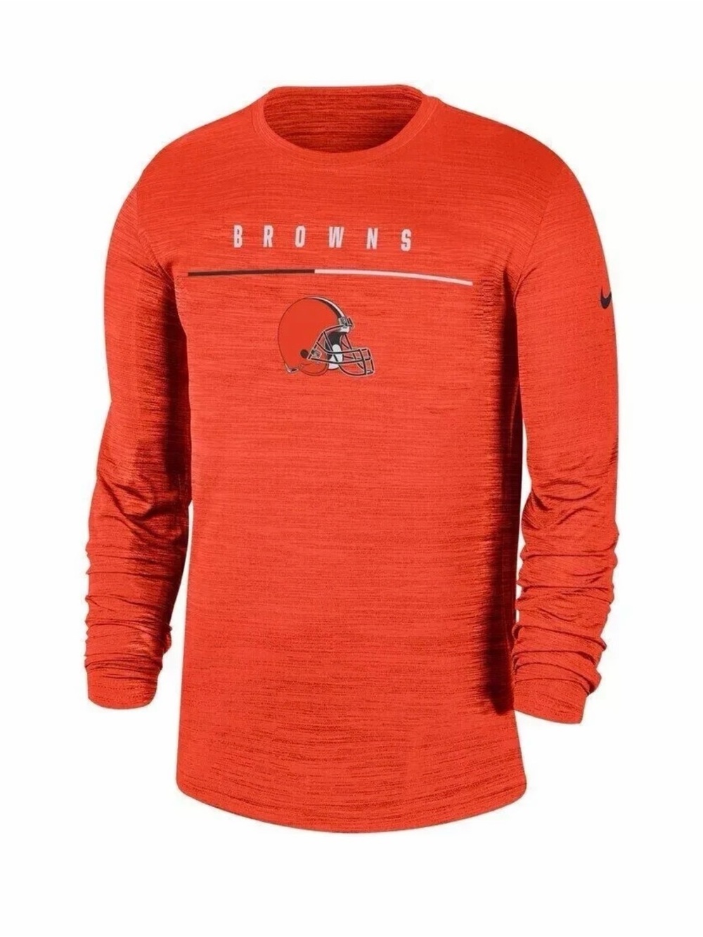 Nike On Field Apparel Cleveland Brown Long Sleeve Dri-Fit Tee Men’s Large